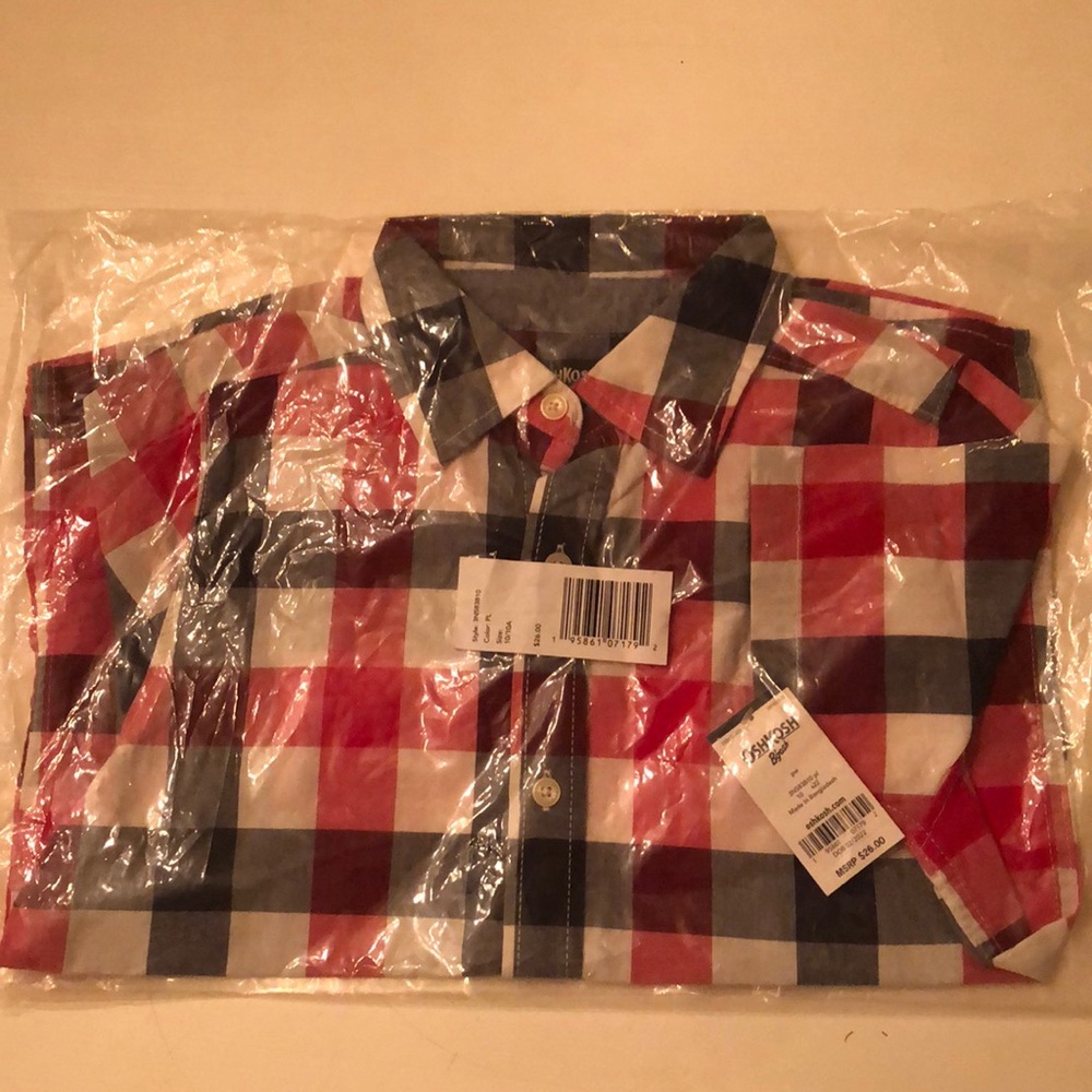 OshKosh Red White and Blue Button Up